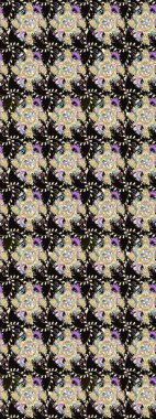 Düz Çiçek Elementleri Tasarımı. Modaya uygun kumaş deseni. Sevimli çiçek raster deseni. Renkli Yaz Teması çizim şablonu.