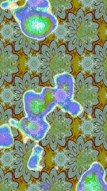 Çiçek desenli eskiz. Yeşil ve mavi renkte çiçekler. Tişört baskısı için çiçek boyama rasteriName.