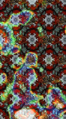 Çiçek desenli eskiz. Gömlek baskısı için çiçek boyası. Kahverengi ve gri renkte çiçekler.