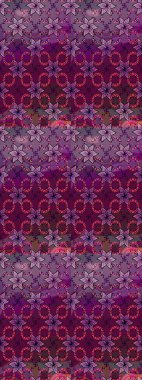 Düz Çiçek Elementleri Tasarımı. Süslü kumaş deseni. Renkli Bahar Teması eskiz kalıbı. Raster illüstrasyonunda çiçek deseni çizimi.