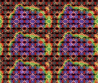 Çiçekli çiçek deseni, suluboya. Siyah ve kırmızı renkte çiçekler. Renkli Bahar Teması eskiz kalıbı. Düz Çiçek Elementleri Tasarımı. Raster illüstrasyonu.