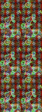 Eski usul küçük çiçekli şirin bir eskiz deseni. Moda arka planında parlak buketler. Kumaş, duvar kağıdı ve kağıt üzerine baskı yapmak için gelişen arka plan. Raster illüstrasyonu.