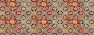 Tekstil veya kitap kapakları, imalat, duvar kağıtları, baskı, hediye paketi ve yapıştırma kitabı için çiçek eskizi geçmişi. Raster illüstrasyonu. Küçük ölçekli çiçeklerdeki basit sevimli desen.