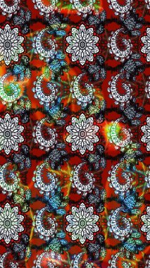 Suluboya tarzında siyah ve gri renkte çiçekler. Raster illüstrasyonunda çiçek deseni çizimi.