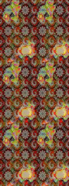 Gri ve kahverengi renklerde. Anti-stres için soyut örnek sayfası. Raster illüstrasyonu.