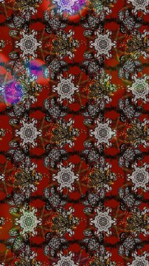 Tekstil, kumaş, kapaklar, duvar kağıtları, baskı, naylon, koleksiyon defteri, örgü, dekupaj için güzel bir eskiz. Küçük kahverengi ve gri çiçeklerle oldukça kaliteli besin torbası deseni.