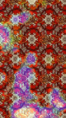 Kahverengi ve kırmızı renkte çiçekler. Yumuşak, yaz çiçekli arka plan. Raster çiçek desenli ve çiçekli..