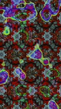 Raster suluboya çiçek deseni, narin çiçekler, kahverengi ve gri çiçekler, tebrik kartı şablonu. Güzel kumaş deseni.