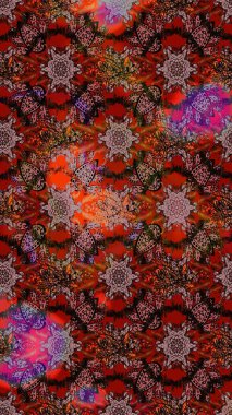 Raster kına dövme tarzı. Etnik Mandala süsleme. Kullanılabilir Tekstil, tebrik kartı, boyama kitabı, telefon durumda yazdırma için. Hint çiçek desenli madalyon desen.