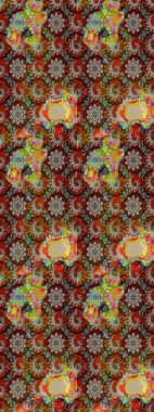 Raster illüstrasyonu. Gri ve kahverengi renklerde. Anti-stres için Raster soyut şablon sayfası.