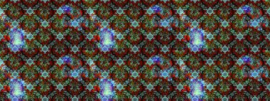 Parlak çiçekli halı deseni kahverengi ve mavi renklerde..