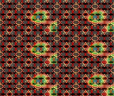 Küçük çiçekteki sevimli çiçek deseni. Siyah ve kırmızı renkte çiçekler.