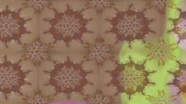 Renkli unsurlarla hareketli arka plan görüntüleri. Çiçekler. Eski model. Bayrak tarzı. Video kaydı. Şablon. Döngü. Kusursuz.. 