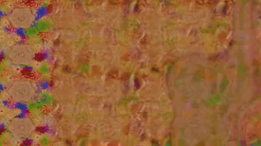 Renkli unsurlarla hareketli arka plan görüntüleri. Çiçekler. Eski model. Bayrak tarzı. Video kaydı. Şablon. Döngü. Kusursuz.. 