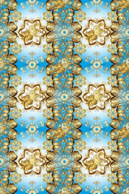 Sevimli çiçek raster deseni. Düz Çiçek Elementleri Tasarımı. Hoş renklerde çiçekler. Kusursuz Renksiz Bahar Teması Kusursuz Arkaplan.