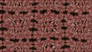 Renkli unsurlarla hareketli arka plan görüntüleri. Çiçekler. Eski model. Bayrak tarzı. Video kaydı. Şablon. Döngü. Kusursuz.. 