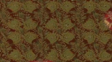 Renkli unsurlarla hareketli arka plan görüntüleri. Çiçekler. Eski model. Bayrak tarzı. Video kaydı. Şablon. Döngü. Kusursuz.. 