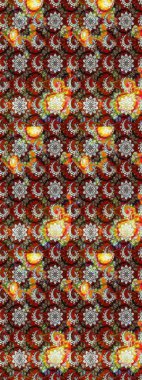 Raster illustration. Raster abstract pattern page for antistress. On brown and neutral colors.