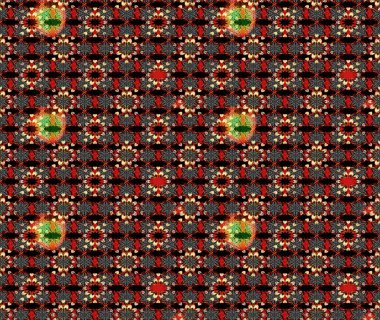 Çiçek çelengi. Desen, çizim, çiçek sınırı. Eski moda arka plan. Kıvırcık, parlak örgü. Raster illüstrasyonu. Güzel, pürüzsüz kumaş, tuval..