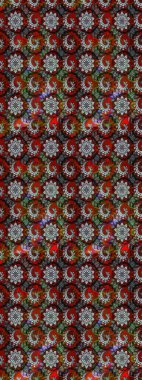 Bahar çiçekleriyle güzel bir çiçek deseni çizmişsin. Güzel kumaş deseni. Raster illüstrasyonu.