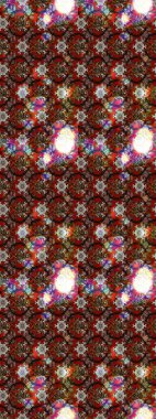 Renkli Bahar Teması eskiz kalıbı. Düz Çiçek Elementleri Tasarımı. Kahverengi ve kırmızı renkte çiçekler. Raster illüstrasyonu. Çiçekli çiçek deseni, suluboya..