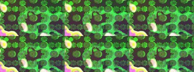 Raster illüstrasyonu. Küçük çiçekteki sevimli çiçek deseni. Güzel kumaş deseni. Güzel karalamalı çiçek deseni çiz..