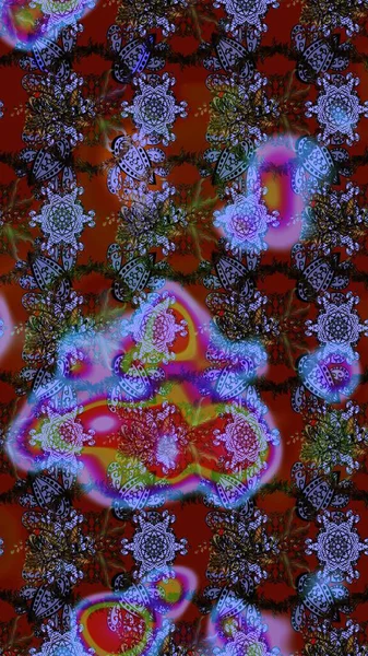 Çiçek kompozisyonu, el boyası, hassas şablon. Kahverengi ve kırmızı renkte manzaralı çiçek deseni. Sevgililer günü ve tebrik kartı konsepti için şık bir davetiye. Üst görünüm, yumuşak biçim.