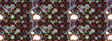 Kahverengi ve gri renkli çiçekler. Sketch Colour Spring Theme eskiz kalıbı. Düz Çiçek Elementleri Tasarımı. Sevimli çiçek raster deseni.