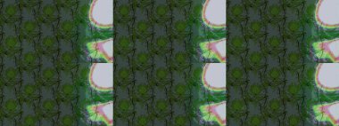 Küçük çiçekteki sevimli çiçek deseni. Raster illüstrasyonu. Güzel karalamalı çiçek desenli çizim. Güzel kumaş deseni.