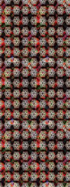 Motley illüstrasyonu. Küçük renkli çiçekler. Küçük çiçekte güzel bir desen. Moda baskıları için zarif bir şablon. Çiçekli bahar çiçekleri.