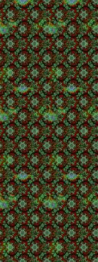 Raster illüstrasyonu. Yumuşak, bahar çiçekleri yeşil ve siyah renklerde. Yaprak ve çiçeklerin suluboya resmi, yeşil ve siyah renkler üzerine çizim şekli.