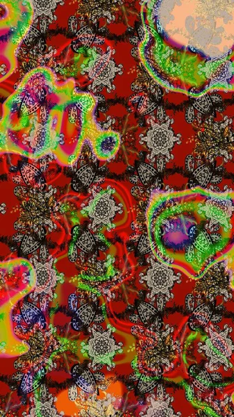 Kırmızı ve kahverengi renkte çiçekler. Düz Çiçek Elementleri Tasarımı. Sketch Colour Spring Theme eskiz kalıbı. Sevimli çiçek raster deseni.