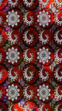 Çiçek arkaplanlı soyut zarafet eskiz deseni. Raster Güzel kumaş deseni.