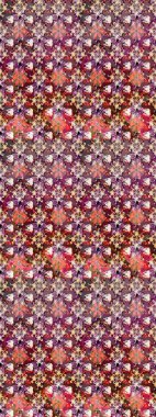 Raster illüstrasyonu. Kahverengi ve nötr renklerde. Kahverengi ve nötr papatyalardan oluşan kahverengi ve nötr bir desen..