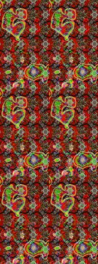 Çizim raster deseni. Güzel kumaş deseni. Çiçek arka planı.