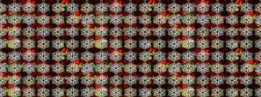 Hint çiçek liyada madalyon deseni. Etnik Mandala süsü. Tekstil, tebrik kartı, boyama kitabı, telefon kılıfı baskı için kullanılabilir. Raster Kına dövme tarzı.