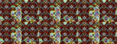 Arkaplan dokusu, duvar kağıdı, gri ve kahverengi renkli çiçek teması. Soyut etnik raster çizim kalıbı. Kabile sanatı boho baskısı, klasik çiçek arkaplanı.