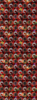 Raster illüstrasyonu. Karalama çiçeği. Düz Çiçek Elementleri Tasarımı. Güzel kumaş deseni. Zentangle soyut çiçekleri. Renkli Bahar Teması çizim şablonu.