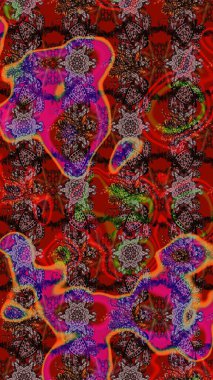 Çiçekleri, deniz kabukları, mandalaları ve suluboya efektleriyle donanma geçmişi. Eskiz modeli etnik tasarım. Yatak çarşafları, ceket, paket tasarımı, kumaş ve moda kavramları için tekstil baskısı.