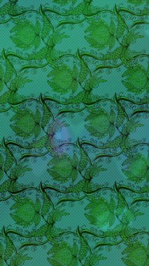 Tekstil, kumaş, kapaklar, duvar kağıtları, baskı, naylon, koleksiyon defteri, örgü, dekupaj için güzel bir eskiz. Küçük yeşil ve mavi çiçeklerle oldukça kaliteli besin torbası deseni.