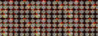 Hint çiçek liyada madalyon deseni. Etnik Mandala süsü. Tekstil, tebrik kartı, boyama kitabı, telefon kılıfı baskı için kullanılabilir. Raster Kına dövme tarzı.