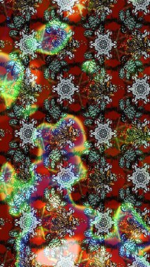 Kahverengi ve kırmızı renkte çiçekler. Çiçekli eskiz çizimi. Renkli Yaz Temalı eskiz kalıbı. Düz Çiçek Elementleri Tasarımı.