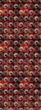 Süslü zentangle çizim dokusu, soyut çiçeklerle süslenmiş. Çiçek deseni duvar kağıdı, desen dolguları ve web sayfası arka planı için kullanılabilir. Şekillendirilmiş çiçekli çizim deseni.