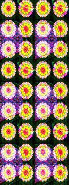 Zarif, parlak ve sarı çiçek desenli bir taslak. Sabıka baskıları, bebek kıyafetleri, duvar kâğıtları, paket kutuları vb..