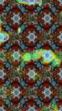 Küçük çiçekteki sevimli çiçek deseni. Gri ve yeşil renkte çiçekler.