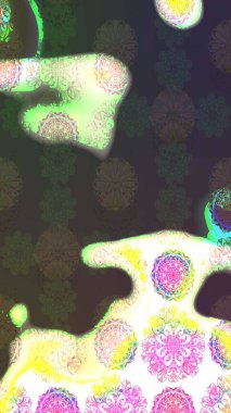 Hoş bir çiçek geçmişi var. Küçük bir çiçekte eskiz deseni. Raster illüstrasyonu. Güzel kumaş deseni.