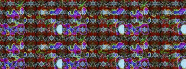 Beautiful watercolor Bouquet of summer flowers sketch pattern. Nice fabric pattern.