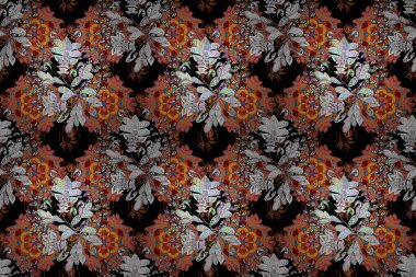 Nazik, narin çiçek arkaplanı. Hoş renklerde çiçekler. Raster çiçek desenli ve çiçekli..