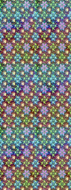 Mavi ve kahverengi renkte çiçekler. Renkli Bahar Teması eskiz kalıbı. Düz Çiçek Elementleri Tasarımı. Raster illüstrasyonunda çiçek deseni çizimi.