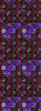 Tekrar eden çiçek arkaplanı, zarif kahverengi ve menekşe çiçekli duvar kağıdı. Kahverengi ve mor renkler üzerine çiçek desenli eskiz, el yapımı papatyalar, papatyalar..